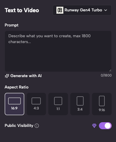 Enter Your Text Prompt - Describe Your Vision